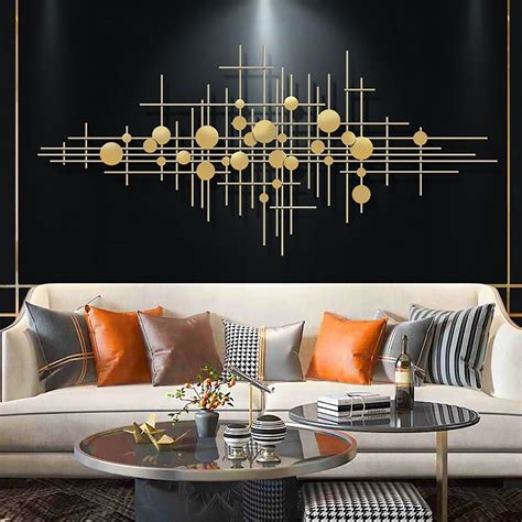 large gold metal wall art